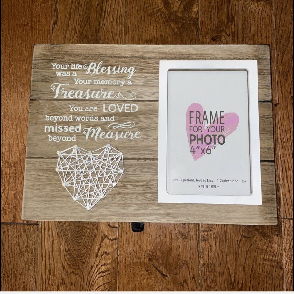 4x6 loss of a loved one picture frame